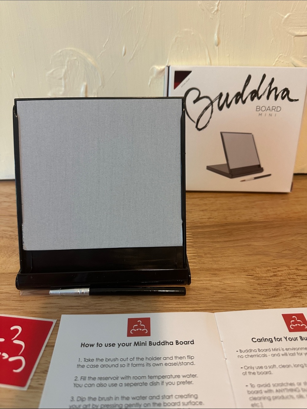 NIB Barnes & Noble Mini Buddha Board in Black and White